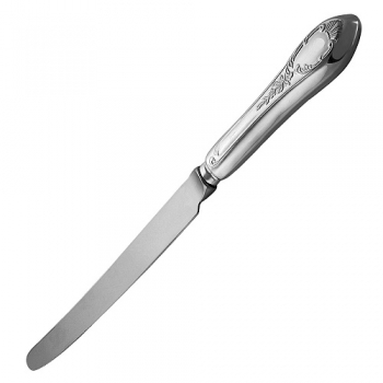 Нож столовый из серебра 